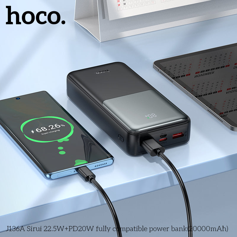 HD_SYNC:J136A Sirui 22.5W+PD20W fully compatible power bank(20000mAh)