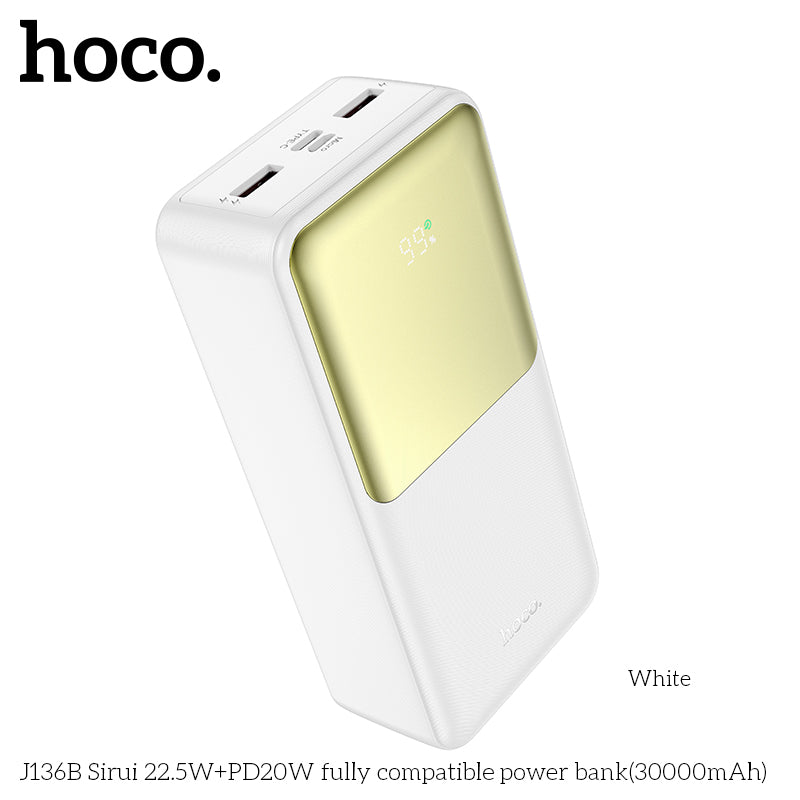 HD_SYNC:J136B Sirui 22.5W+PD20W fully compatible power bank(30000mAh)(UN)