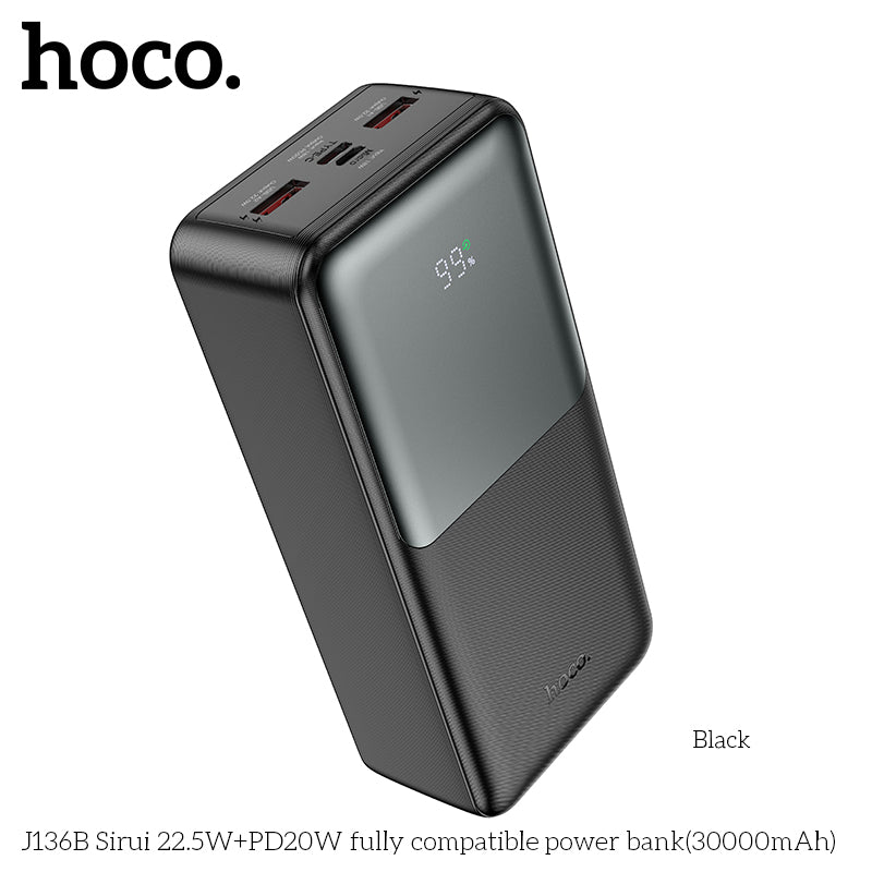 HD_SYNC:J136B Sirui 22.5W+PD20W fully compatible power bank(30000mAh)