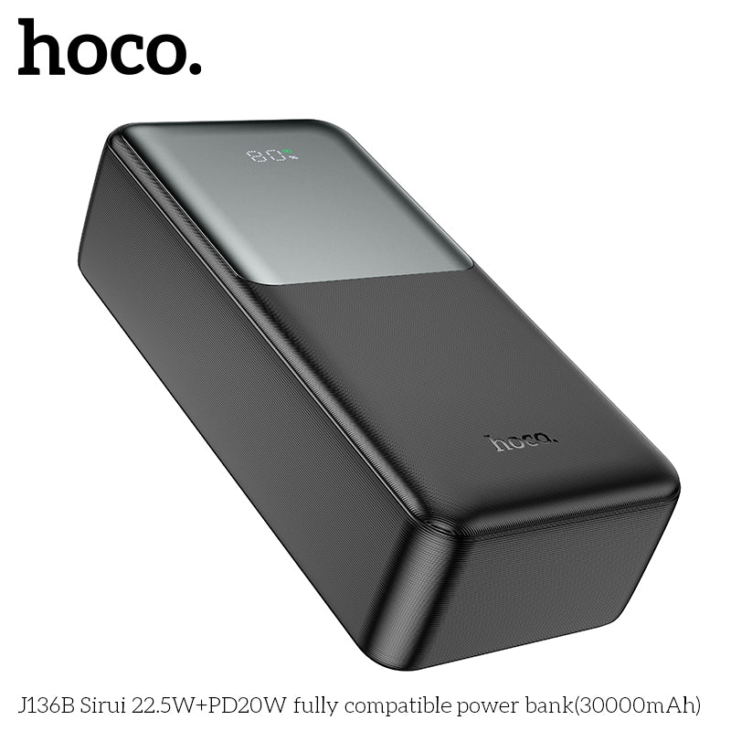 HD_SYNC:J136B Sirui 22.5W+PD20W fully compatible power bank(30000mAh)