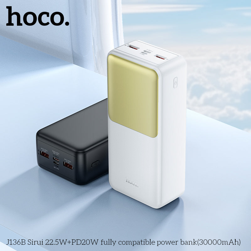 HD_SYNC:J136B Sirui 22.5W+PD20W fully compatible power bank(30000mAh)