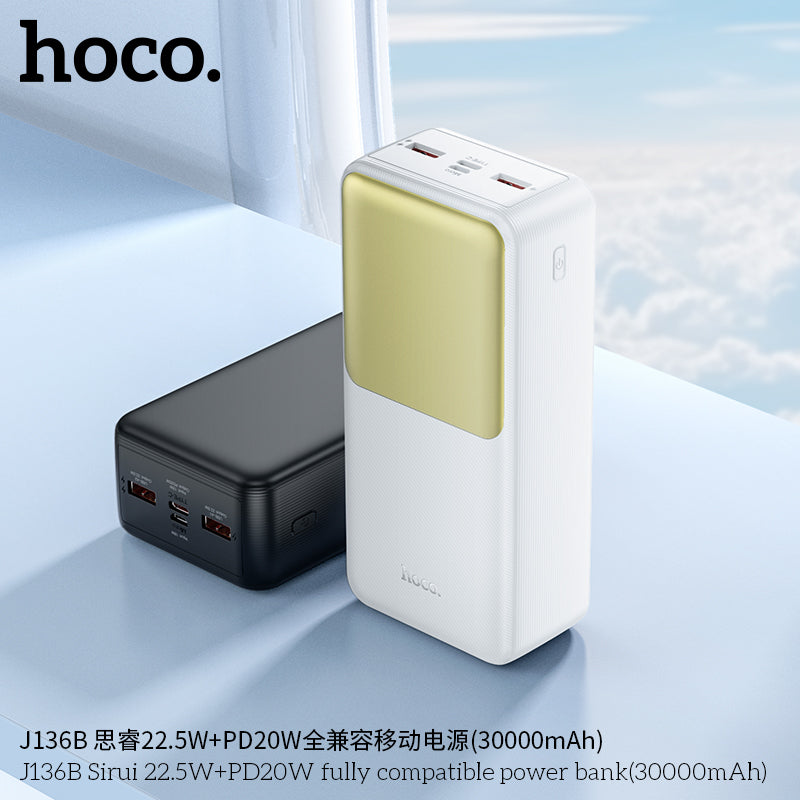 HD_SYNC:J136B Sirui 22.5W+PD20W fully compatible power bank(30000mAh)