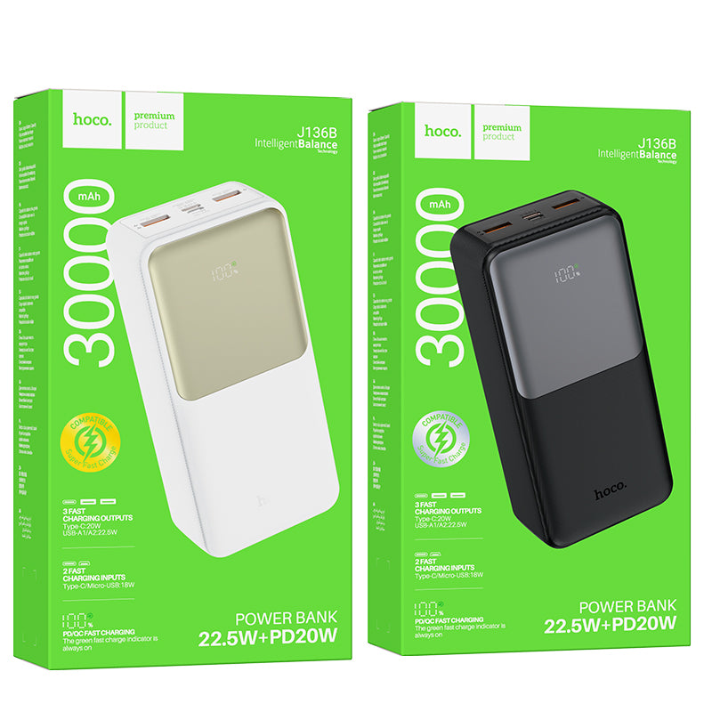 HD_SYNC:J136B Sirui 22.5W+PD20W fully compatible power bank(30000mAh)(UN)