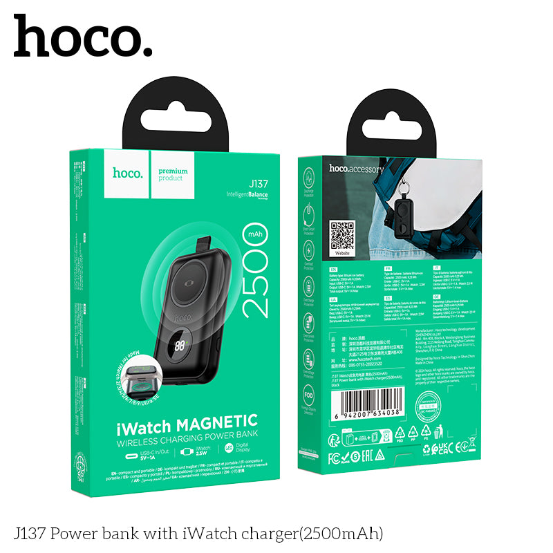 HD_SYNC:J137 Power bank with iWatch charger(2500mAh)