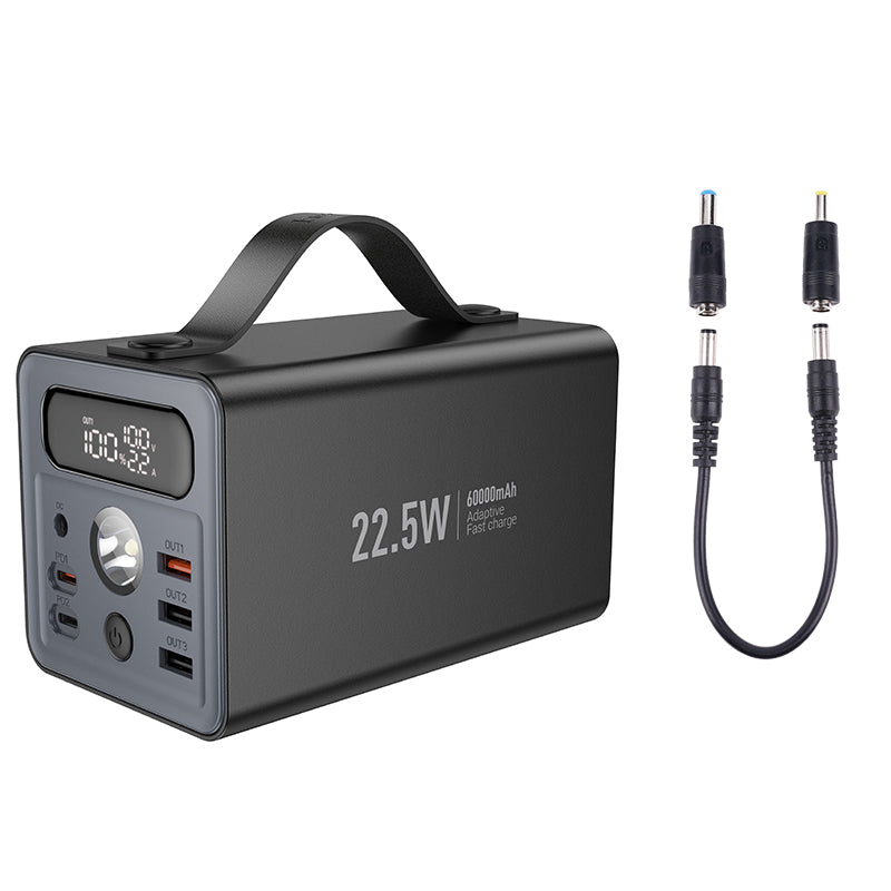 HD_SYNC:J138 Distant 22.5W+PD20W+DC12V multi-function power bank(60000mAh)