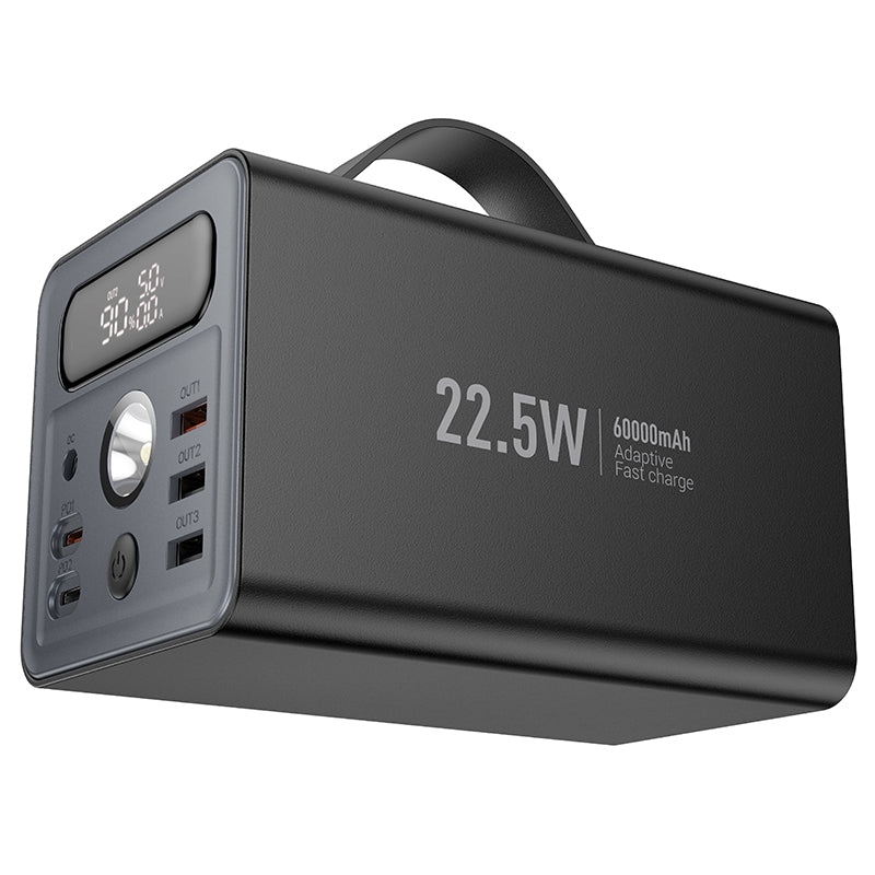 HD_SYNC:J138 Distant 22.5W+PD20W+DC12V multi-function power bank(60000mAh)