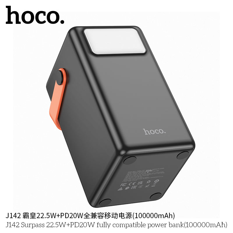 HD_SYNC:J142 Surpass 22.5W+PD20W fully compatible power bank(100000mAh)(UN)