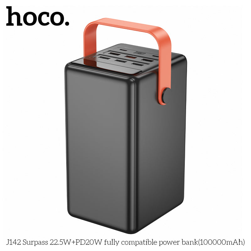 HD_SYNC:J142 Surpass 22.5W+PD20W fully compatible power bank(100000mAh)