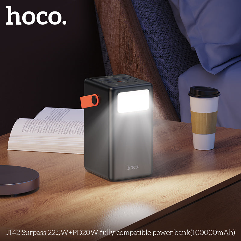 HD_SYNC:J142 Surpass 22.5W+PD20W fully compatible power bank(100000mAh)(UN)