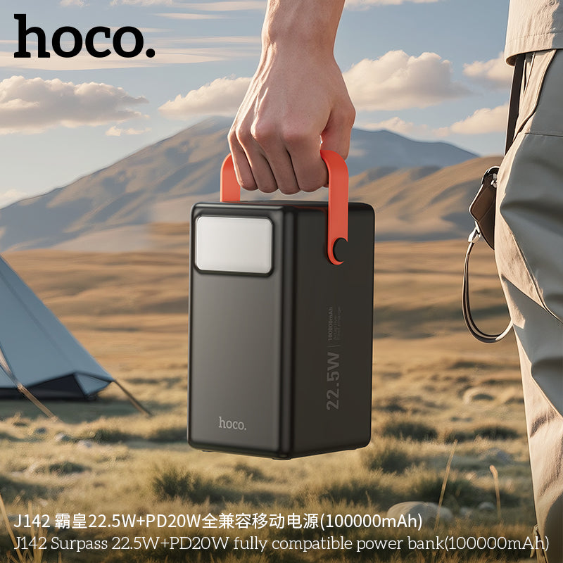HD_SYNC:J142 Surpass 22.5W+PD20W fully compatible power bank(100000mAh)(UN)