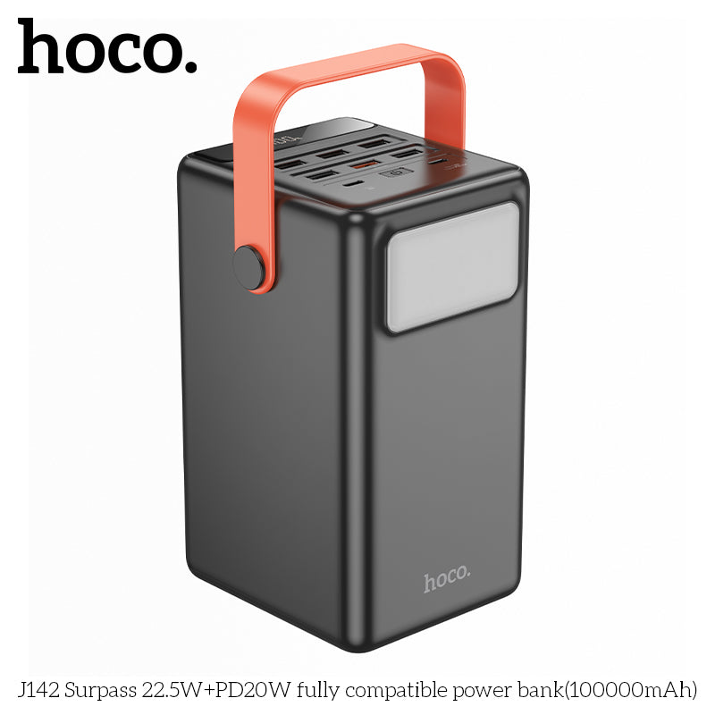 HD_SYNC:J142 Surpass 22.5W+PD20W fully compatible power bank(100000mAh)(UN)