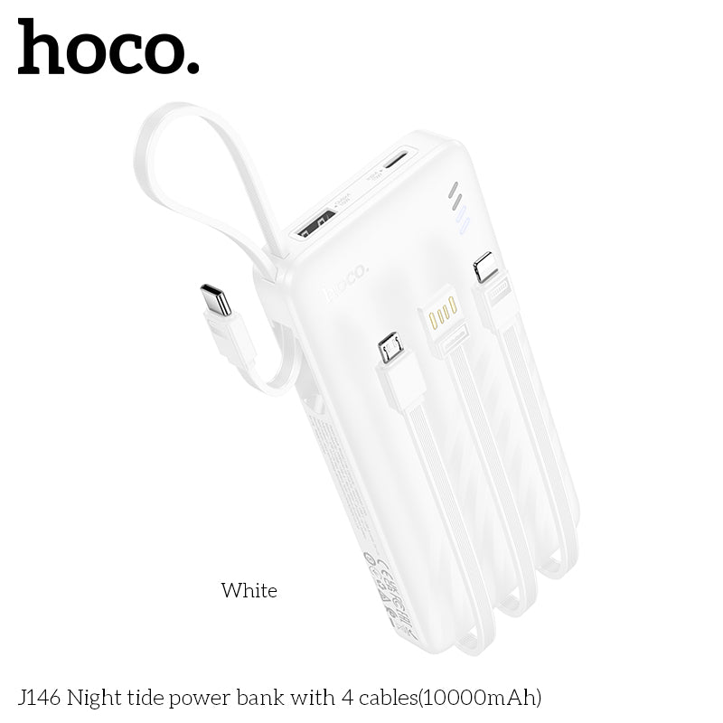 HD_SYNC:J146 Night tide power bank with 4 cables(10000mAh)