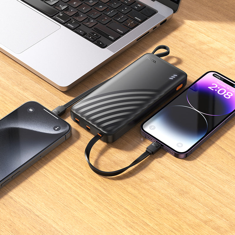 HD_SYNC:J146 Night tide power bank with 4 cables(10000mAh)