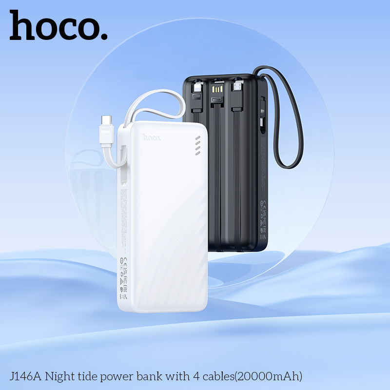 HD_SYNC:J146A Night tide power bank with 4 cables(20000mAh)