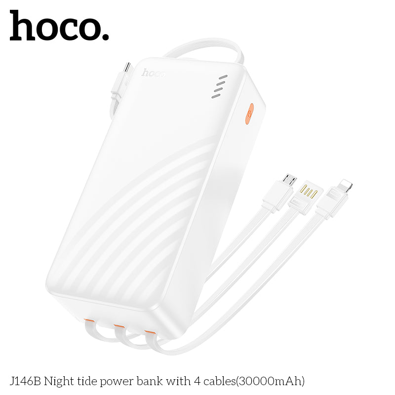 HD_SYNC:J146B Night tide power bank with 4 cables(30000mAh)(UN)