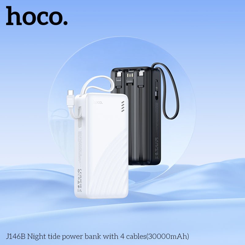 HD_SYNC:J146B Night tide power bank with 4 cables(30000mAh)(UN)