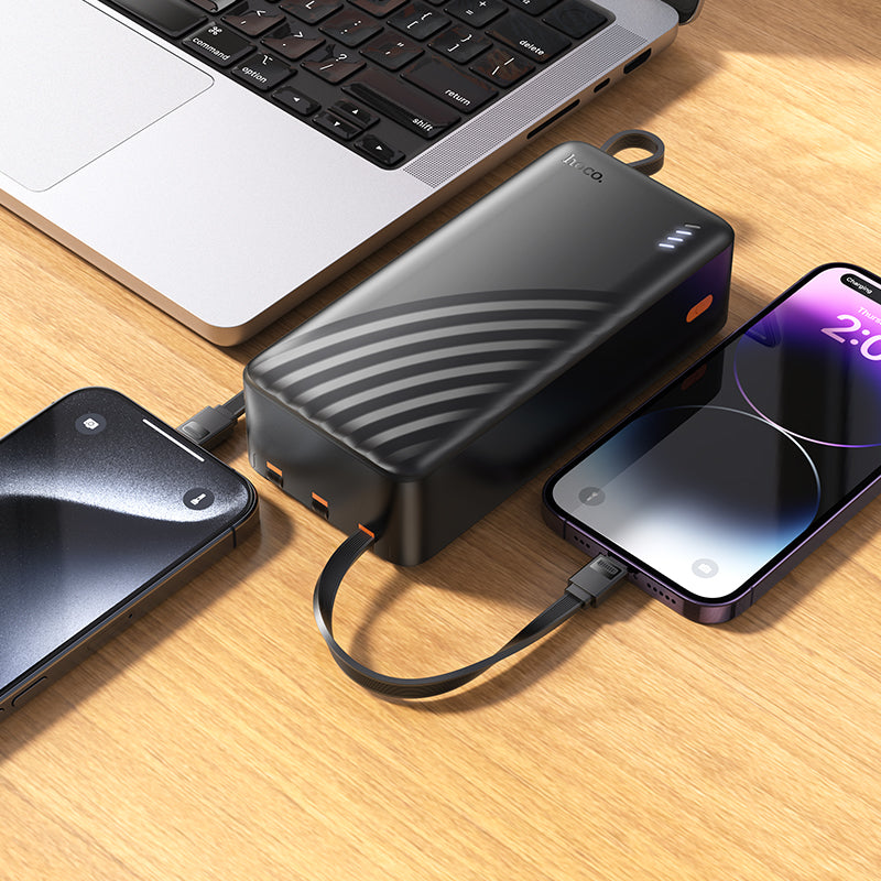 HD_SYNC:J146B Night tide power bank with 4 cables(30000mAh)(UN)