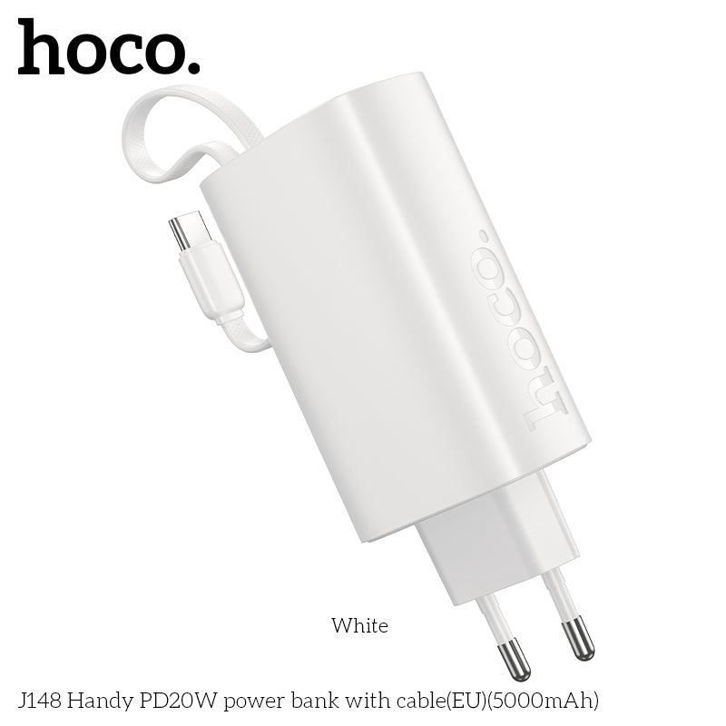 HD_SYNC:J148 Handy PD20W power bank with cable(EU)(5000mAh)