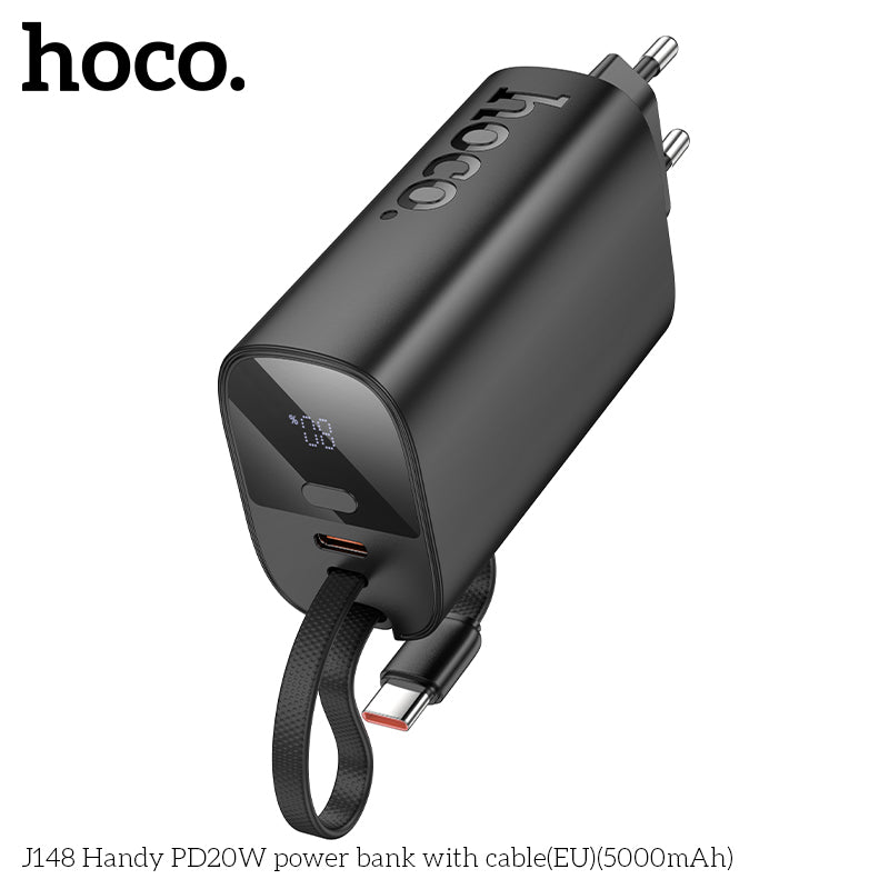 HD_SYNC:J148 Handy PD20W power bank with cable(EU)(5000mAh)