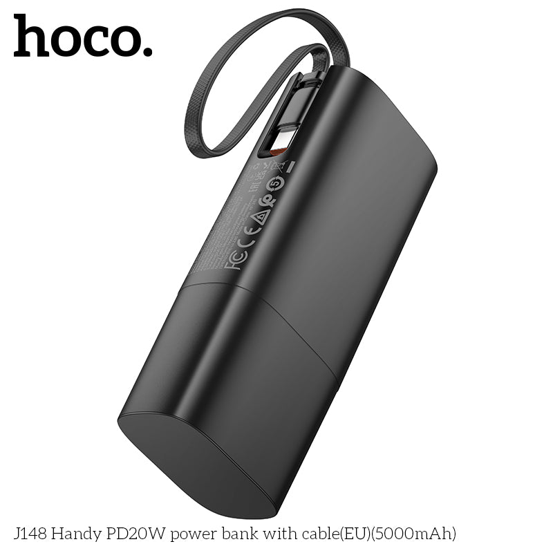 HD_SYNC:J148 Handy PD20W power bank with cable(EU)(5000mAh)