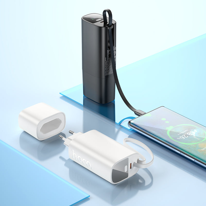 HD_SYNC:J148 Handy PD20W power bank with cable(EU)(5000mAh)