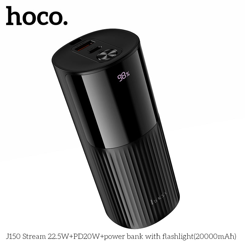 HD_SYNC:J150 Stream 22.5W+PD20W+power bank with flashlight(20000mAh)