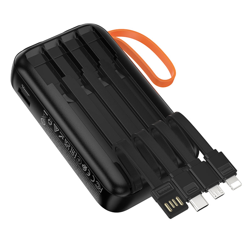 HD_SYNC:J151 Spirit dual lighting four-cable power bank(10000mAh)
