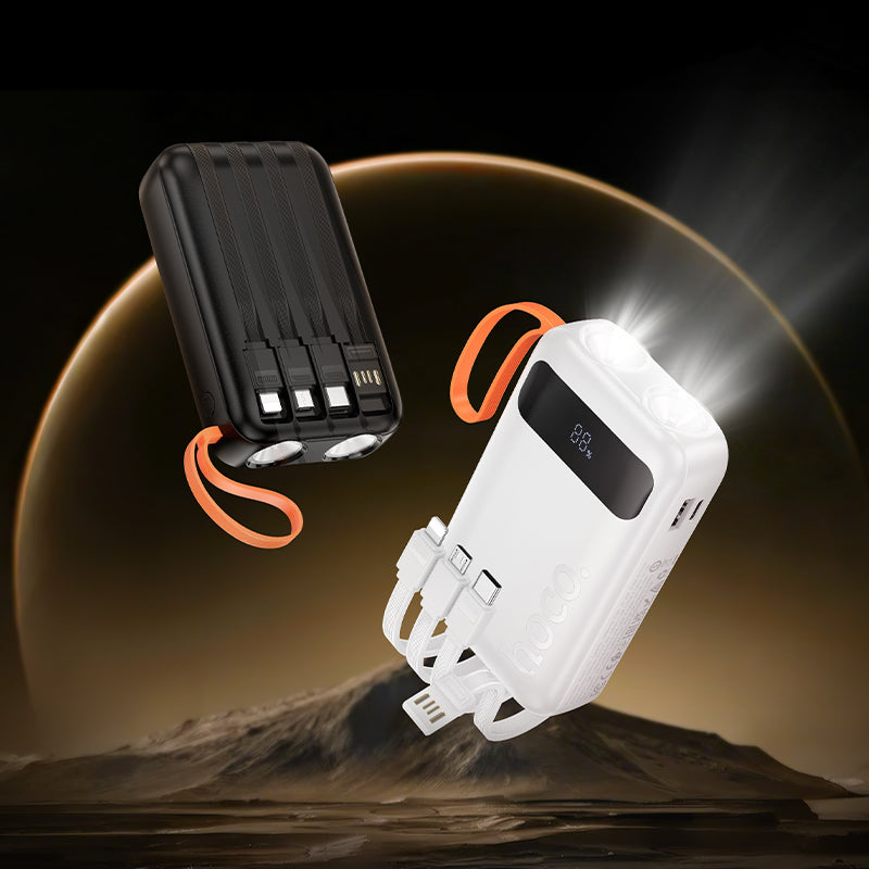 HD_SYNC:J151 Spirit dual lighting four-cable power bank(10000mAh)