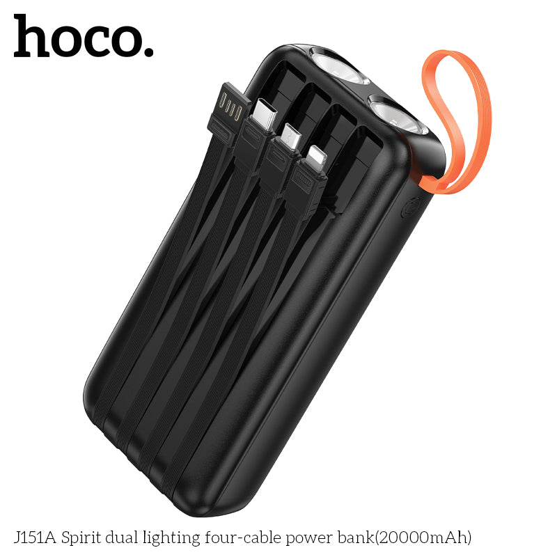 HD_SYNC:J151A Spirit dual lighting four-cable power bank(20000mAh)