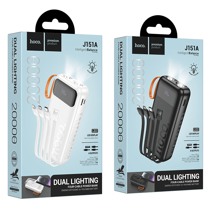 HD_SYNC:J151A Spirit dual lighting four-cable power bank(20000mAh)