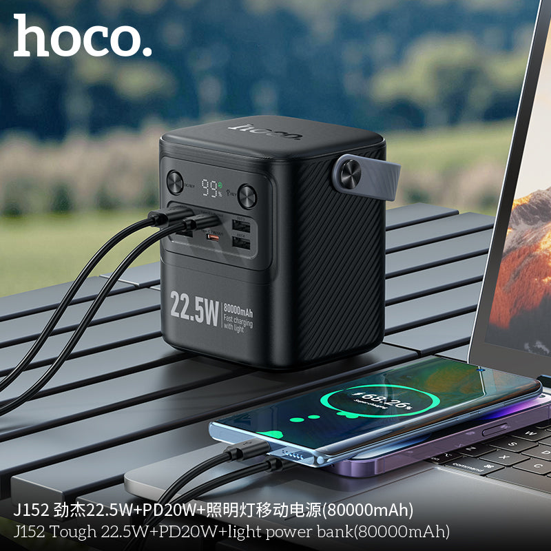 HD_SYNC:J152 Tough 22.5W+PD20W+light power bank(80000mAh)