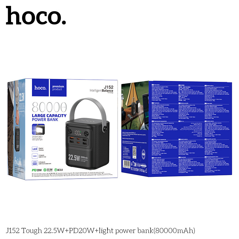 HD_SYNC:J152 Pro Tough PD65W+light power bank(80000mAh)