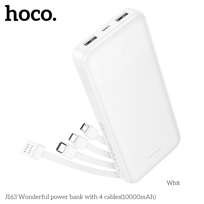 HD_SYNC:J163 Wonderful power bank with 4 cables(10000mAh)