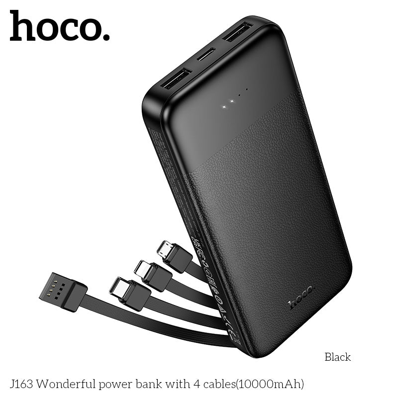 HD_SYNC:J163 Wonderful power bank with 4 cables(10000mAh)(UN)