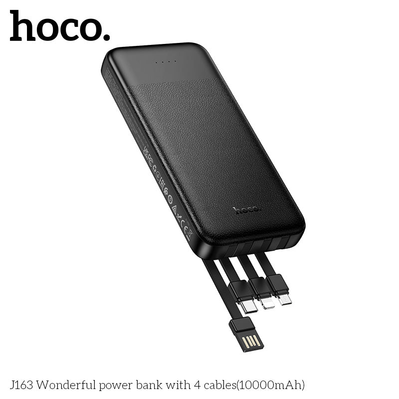 HD_SYNC:J163 Wonderful power bank with 4 cables(10000mAh)