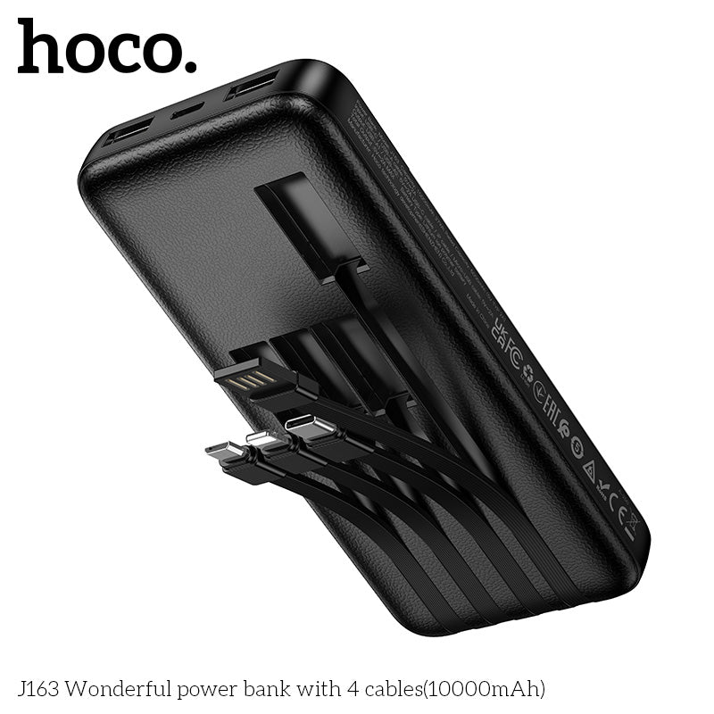 HD_SYNC:J163 Wonderful power bank with 4 cables(10000mAh)