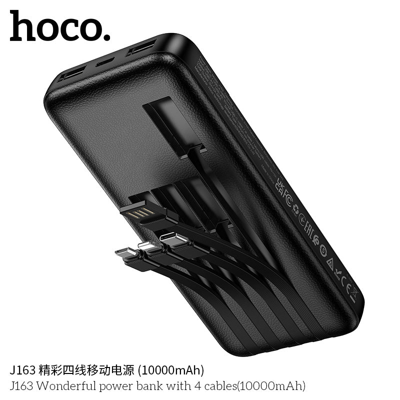 HD_SYNC:J163 Wonderful power bank with 4 cables(10000mAh)(UN)