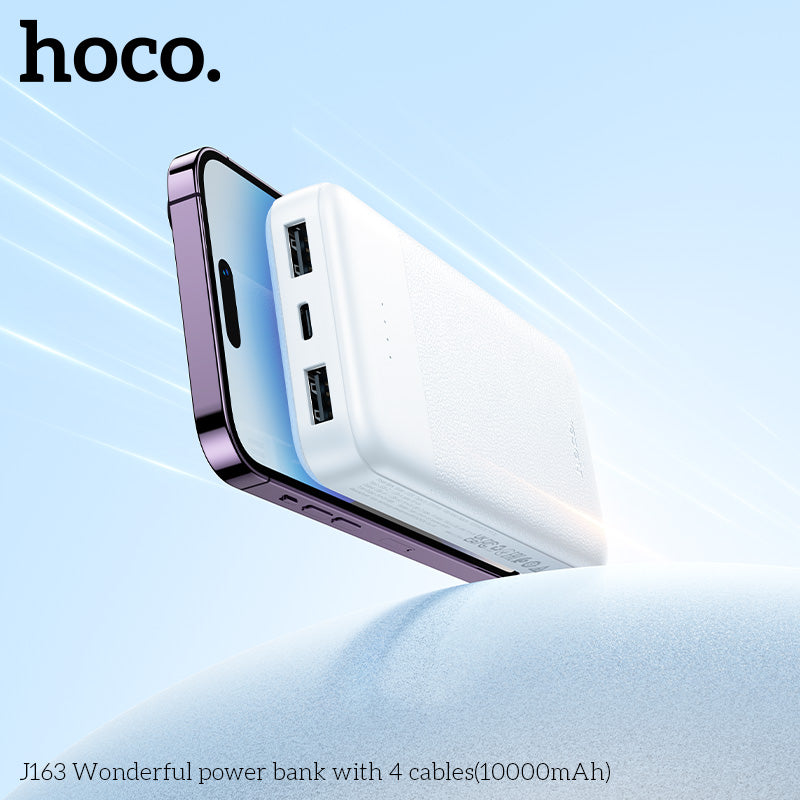 HD_SYNC:J163 Wonderful power bank with 4 cables(10000mAh)(UN)