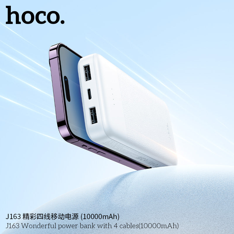 HD_SYNC:J163 Wonderful power bank with 4 cables(10000mAh)