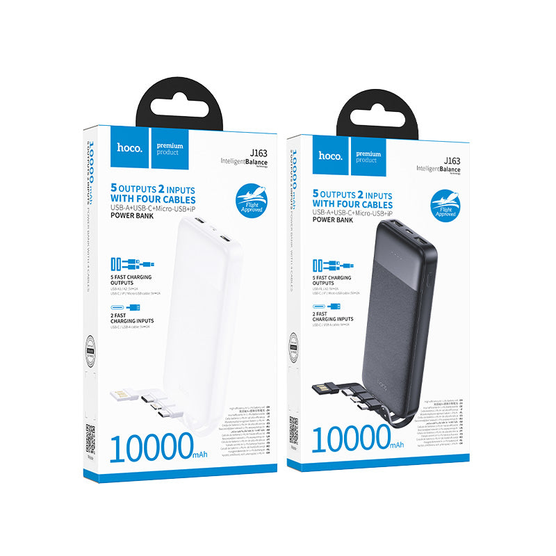 HD_SYNC:J163 Wonderful power bank with 4 cables(10000mAh)