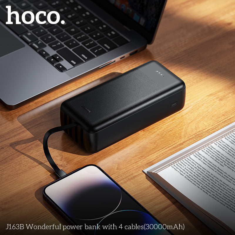 HD_SYNC:J163B Wonderful power bank with 4 cables(30000mAh)(UN)