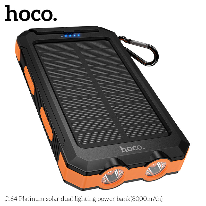 HD_SYNC:J164 Platinum solar dual lighting power bank(8000mAh)