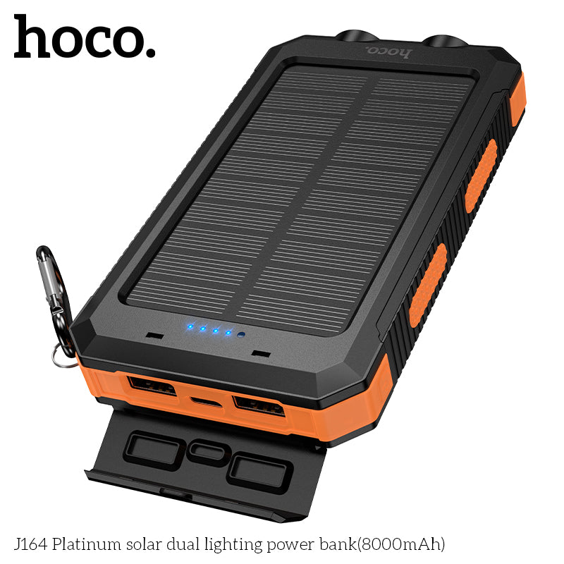 HD_SYNC:J164 Platinum solar dual lighting power bank(8000mAh)