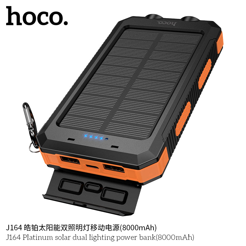 HD_SYNC:J164 Platinum solar dual lighting power bank(8000mAh)