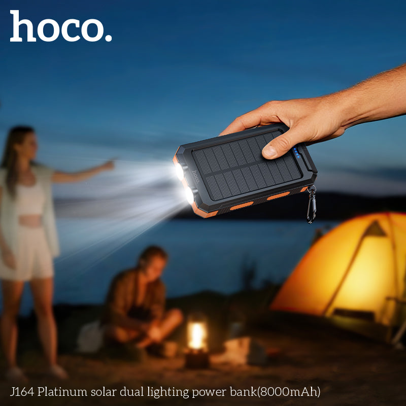 HD_SYNC:J164 Platinum solar dual lighting power bank(8000mAh)