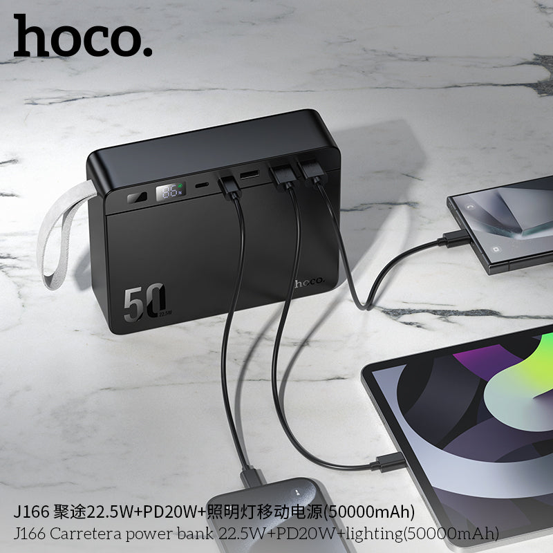 HD_SYNC:J166 Carretera power bank 22.5W+PD20W+lighting