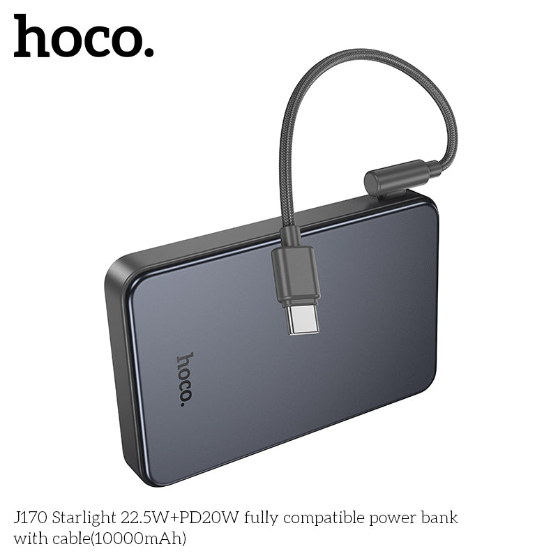 HD_SYNC:J170 Starlight 22.5W+PD20W fully compatible power bank with cable(10000mAh)(UN)