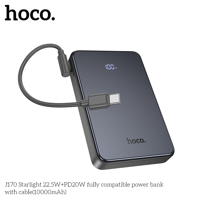 HD_SYNC:J170 Starlight 22.5W+PD20W fully compatible power bank with cable(10000mAh)(UN)