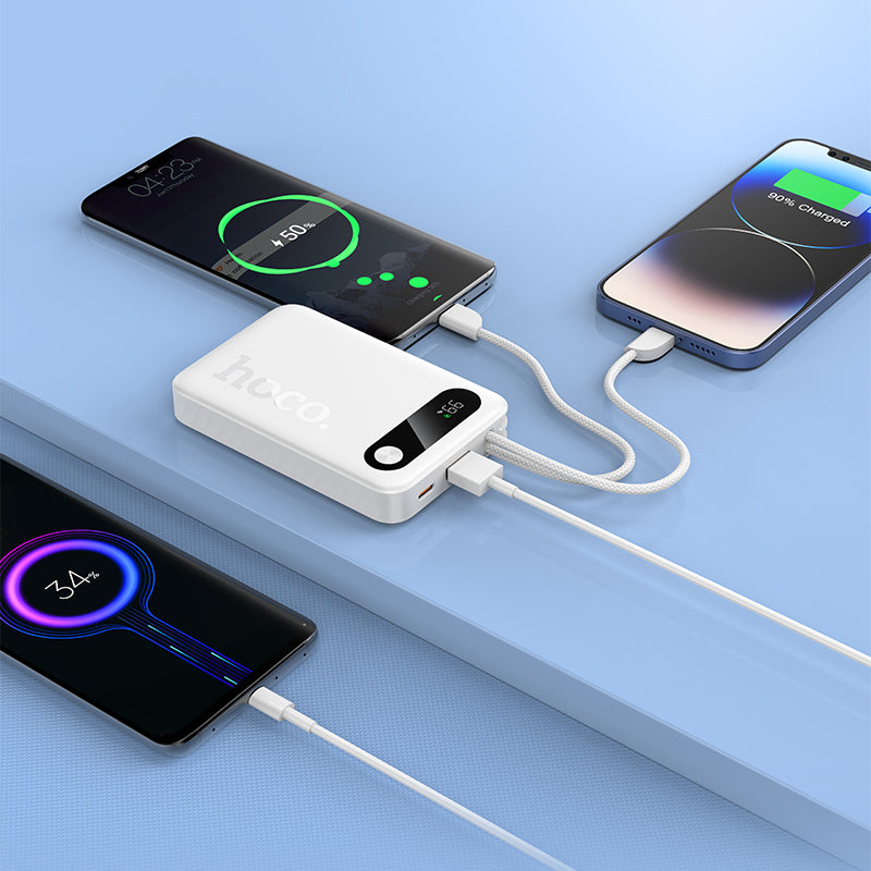 HD_SYNC:J171 Edge 22.5W+PD20W fully compatible power bank with two cables(10000mAh)