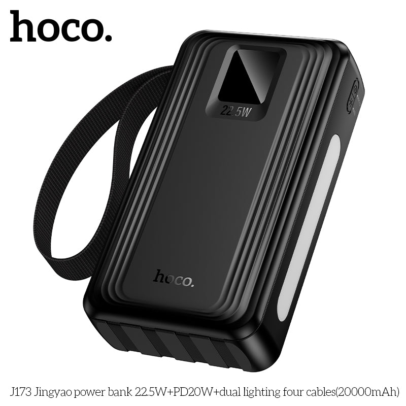 HD_SYNC:J173 Jingyao power bank 22.5W+PD20W+dual lighting four cables(20000mAh)